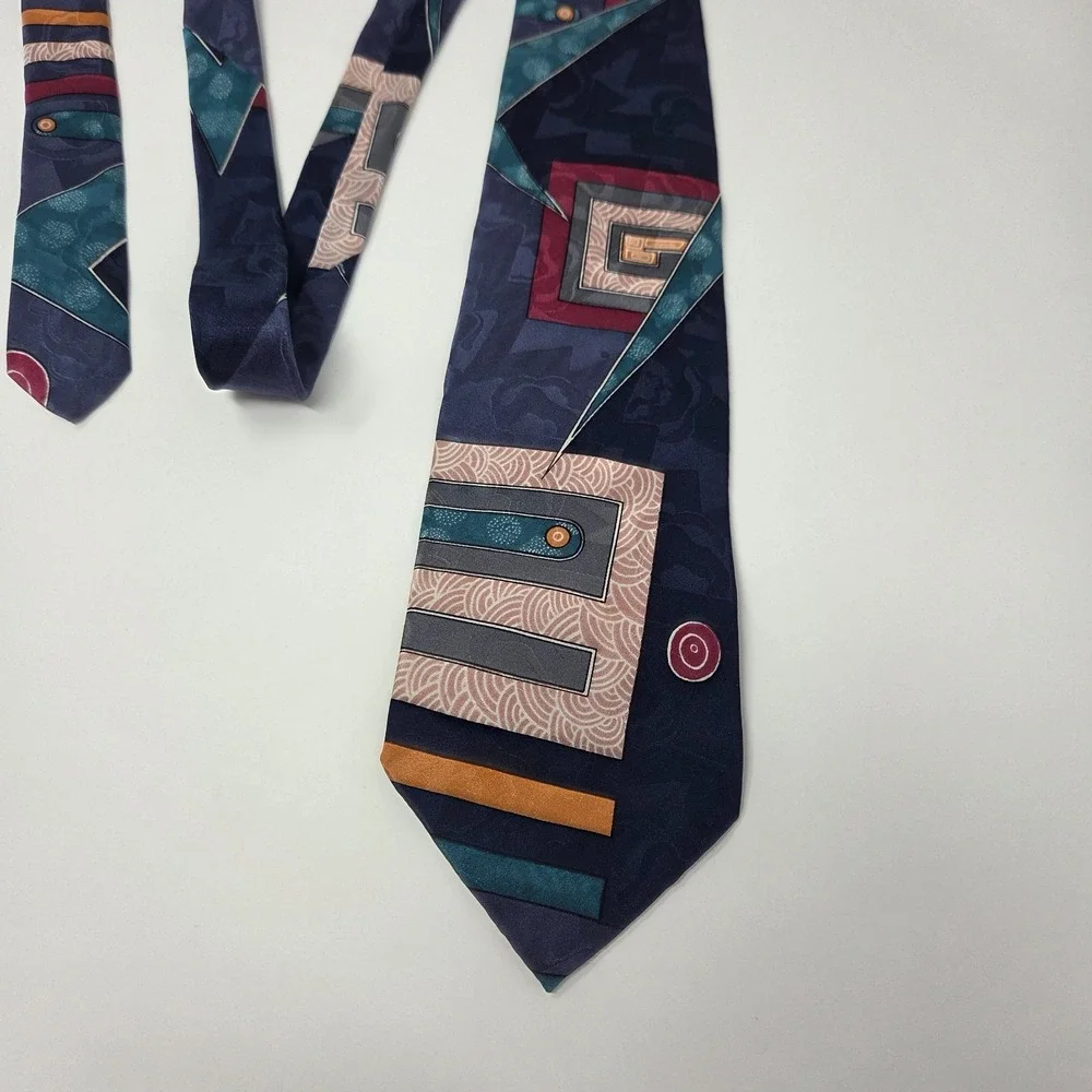 Vintage Karl Lagerfeld Abstract Silk Tie 59